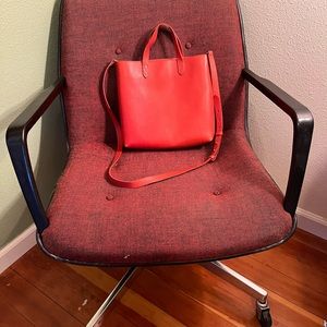 Madewell Zip-Top Transport Crossbody Coastal Orange